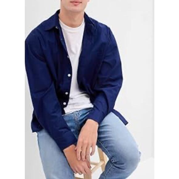 Gap Mens Stretch Poplin Big Button-Down Shirt Size XXL - Picture 2 of 12